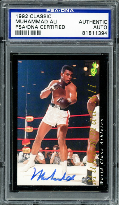 Muhammad Ali Autographed 1992 Classic Card PSA/DNA #81811394