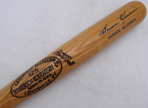 Harmon Killebrew Autographed Louisville Slugger Bat Minnesota Twins JSA #AK80227