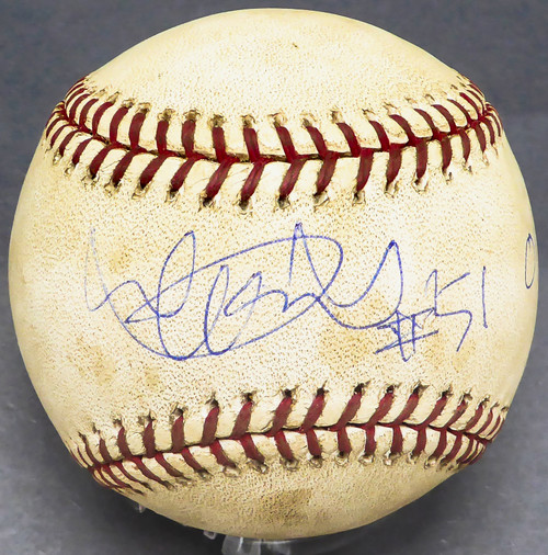Ichiro Suzuki Autographed Official 2001 100th Season Logo Game Used MLB Baseball Seattle Mariners "01 ROY/MVP, #51" IS Holo SKU #221047