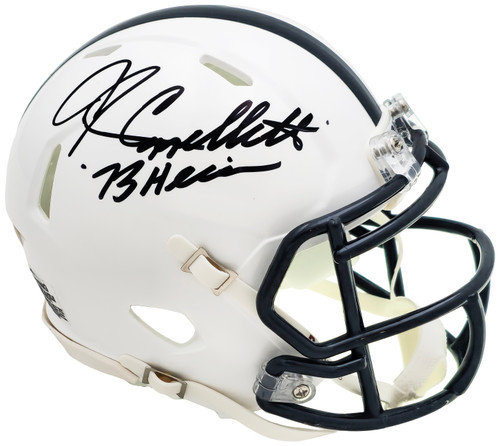 John Cappelletti Autographed Penn State Nittany Lions White Speed Mini Helmet "73 Heis" JSA Stock #221331