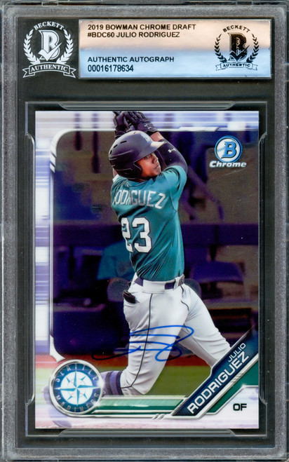 2020 Bowman Chrome Julio Rodriguez Mojo Refractor #BCP-175 Seattle Mariners  on eBid United States