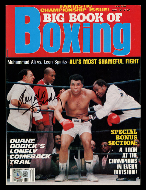 Angelo Dundee Autographed Big Book of Boxing Magazine Muhammad Ali's Trainer Beckett BAS QR #BK08747