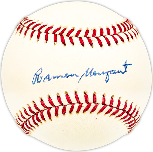 Ramon Monzant Autographed Official NL Baseball San Francisco Giants Beckett BAS QR #BM25272