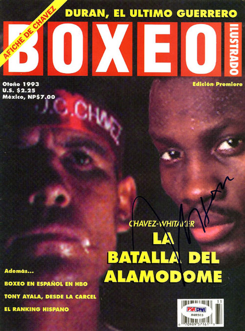 Julio Cesar Chavez Autographed Boxing Illustrated Magazine Cover PSA/DNA #S48503