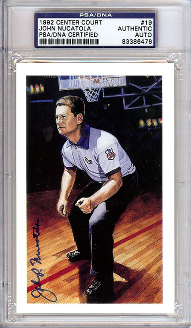 John Nucatola Autographed 1992 Center Court Card #19 PSA/DNA #83386476