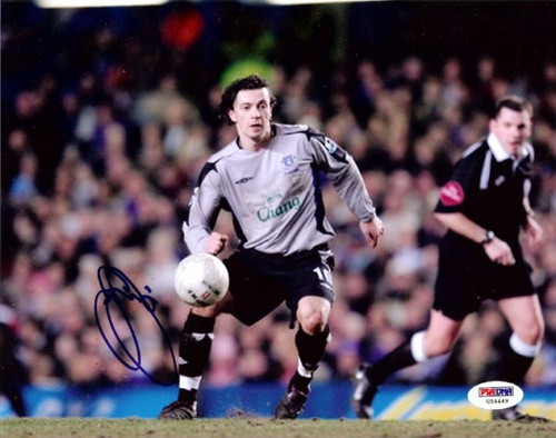 Simon Davies Autographed 8x10 Photo Everton PSA/DNA #U54449