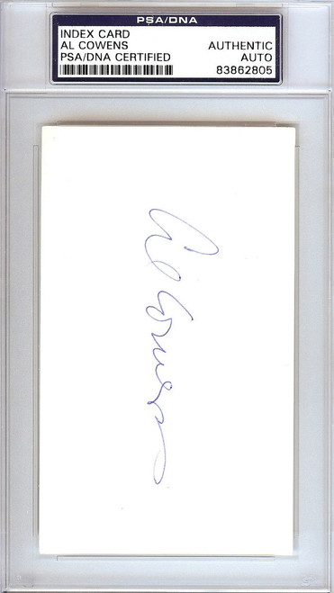 Al Cowens Autographed 3x5 Index Card Kansas City Royals, Detroit Tigers PSA/DNA #83862805