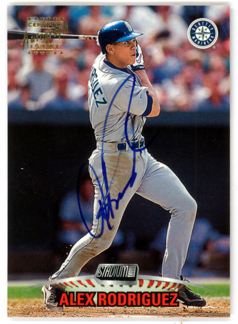 Alex Rodriguez Autographed 1999 Stadium Club Card #SCA1 Seattle Mariners SKU #116474