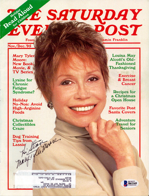 Mary Tyler Moore Autographed Magazine "To Stan" Beckett BAS #B61169