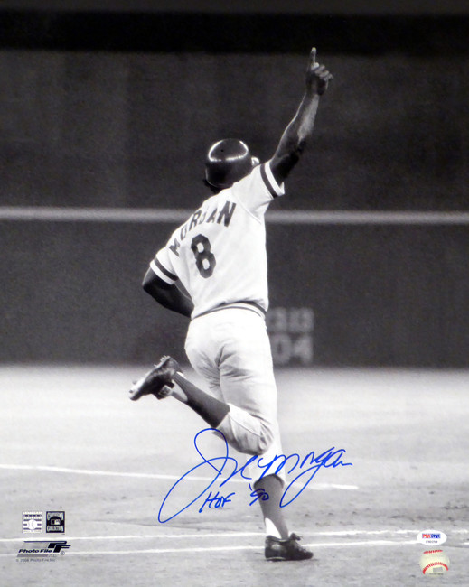 Joe Morgan Autographed 16x20 Photo Cincinnati Reds "HOF 90" PSA/DNA Stock #17984