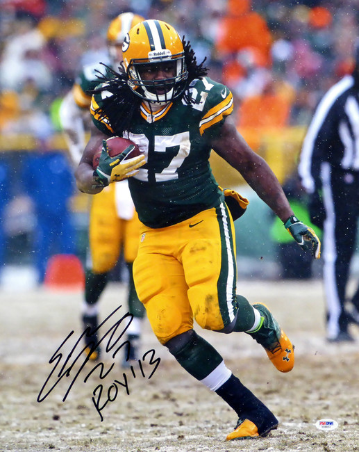 Eddie Lacy Autographed 16x20 Photo Green Bay Packers "ROY '13" PSA/DNA Stock #82333