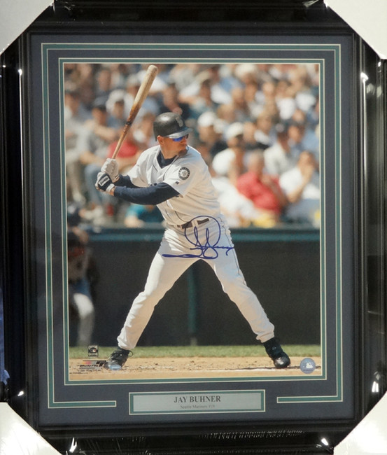 Jay Buhner Autographed Framed 16x20 Photo Seattle Mariners MCS Holo Stock #94165