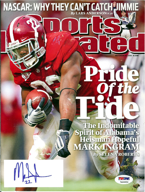 Mark Ingram Autographed Sports Illustrated Magazine Alabama Crimson Tide PSA/DNA ITP Stock #105146