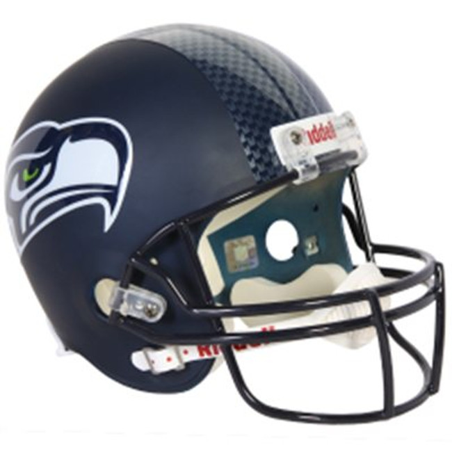 Unsigned Seattle Seahawks Blue Replica Full Size Helmet Stock #105703