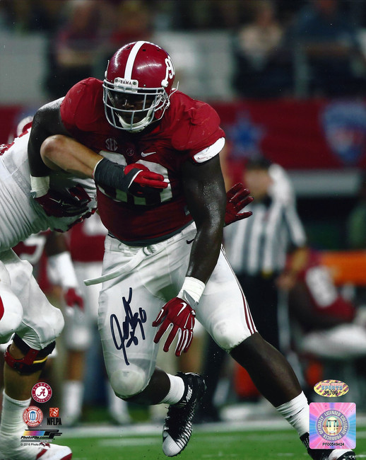 Jarran Reed Autographed Alabama Crimson Tide 8x10 Photo MCS Holo Stock #107986