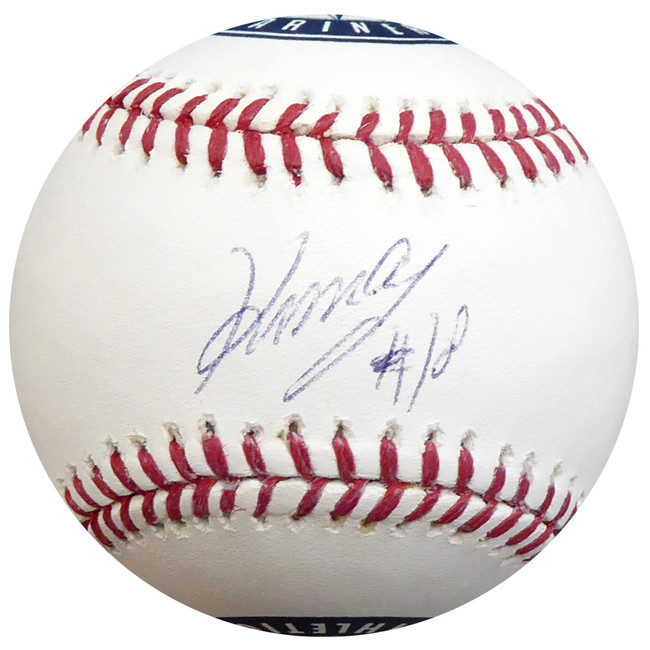 Hisashi Iwakuma Autographed Official Opening Series Baseball Seattle Mariners MLB Holo #EK015990