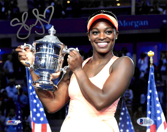 Sloane Stephens Autographed 8x10 Photo U.S. Open Beckett BAS Stock #135372