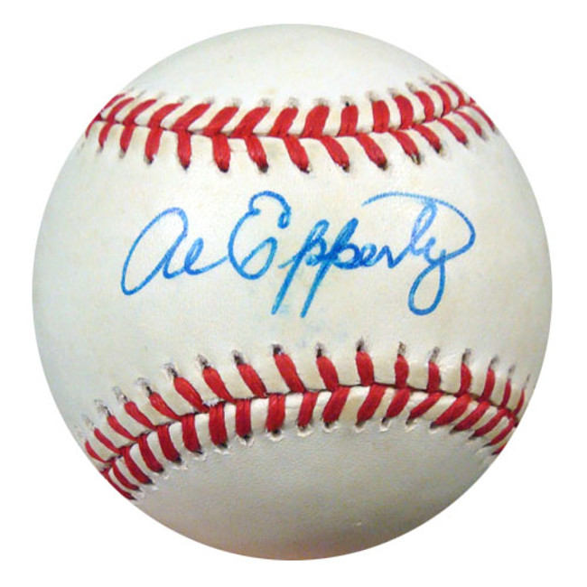 Al Epperly Autographed Official MLB Baseball Los Angeles Dodgers, Chicago Cubs PSA/DNA #S52699
