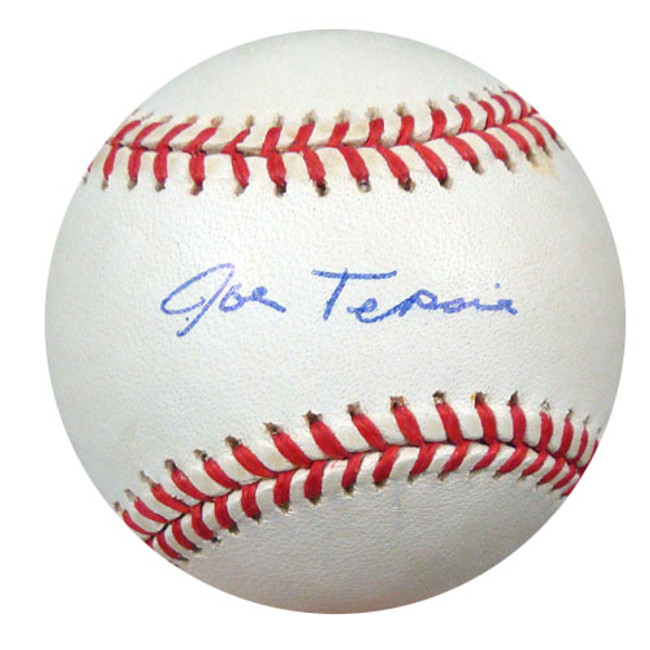 Joe Tepsic Autographed Official NL Baseball Brooklyn Dodgers PSA/DNA #S64745