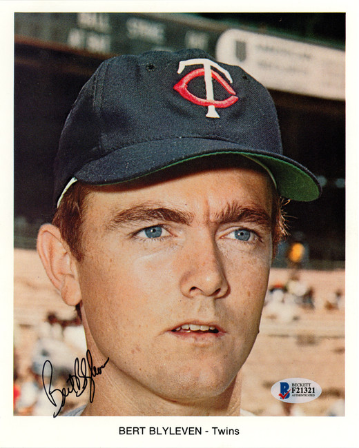 Bert Blyleven Autographed 7x9 Photo Minnesota Twins Beckett BAS #F21321