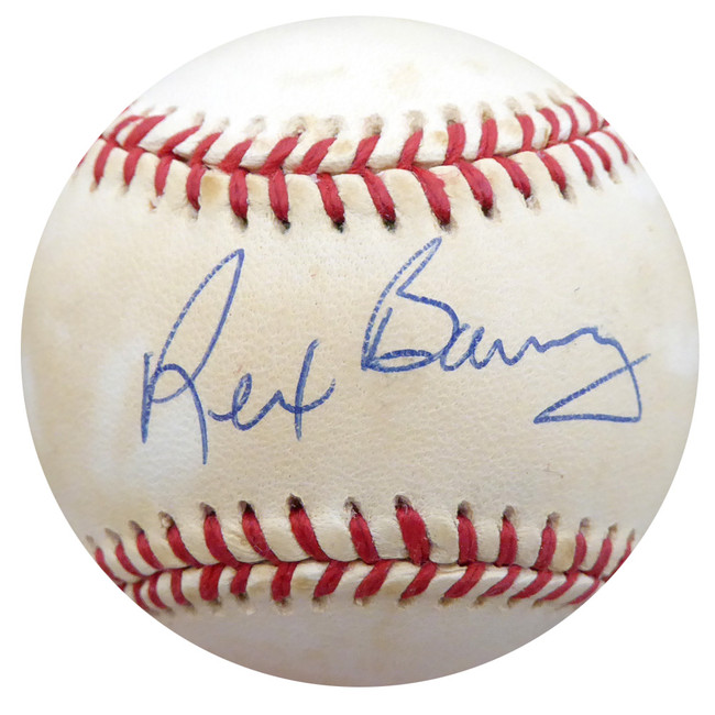 Rex Barney Autographed Official NL Baseball Brooklyn Dodgers Beckett BAS #F26073