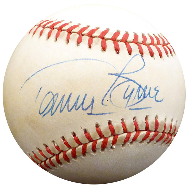 Tommy Byrne Autographed Official AL Baseball New York Yankees Beckett BAS #F26190