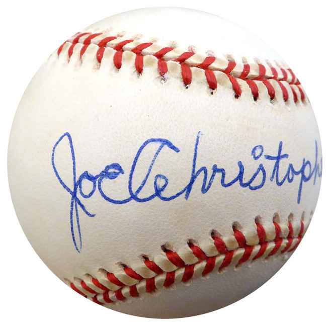 Joe Christopher Autographed Official NL Baseball New York Mets, Boston Red Sox Beckett BAS #F26288