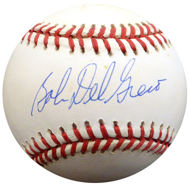 Bob "Bobby" Del Greco Autographed Official AL Baseball New York Yankees, Philadelphia Phillies Beckett BAS #F26632