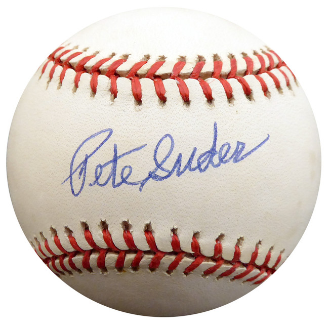 Pete Suder Autographed Official AL Baseball Philadelphia A's Beckett BAS #F27461