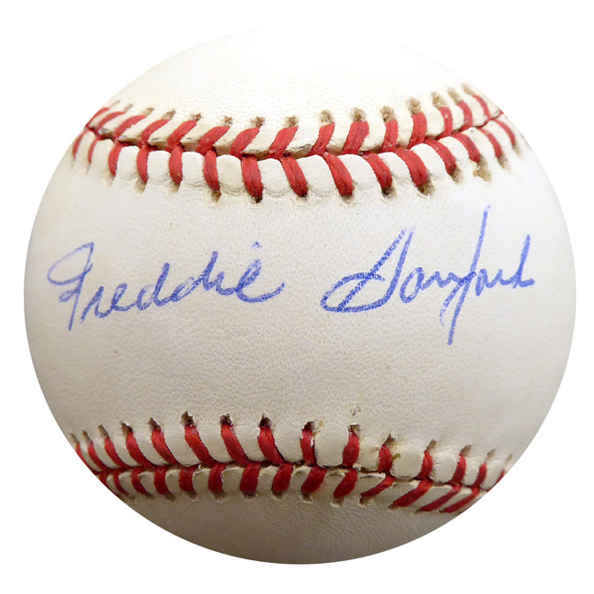 Freddie Sanford Autographed Official AL Baseball St. Louis Browns, New York Yankees Beckett BAS #F27642
