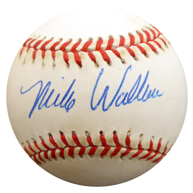 Mike Wallace Autographed Official AL Baseball New York Yankees, St. Louis Cardinals Beckett BAS #F27812
