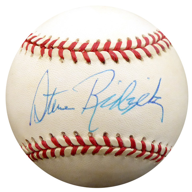 Steve Ridzik Autographed Official NL Baseball Philadelphia Phillies Beckett BAS #F29839