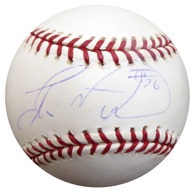 Eli Marrero Autographed Official MLB Baseball St. Louis Cardinals, Atlanta Braves Beckett BAS #F29975