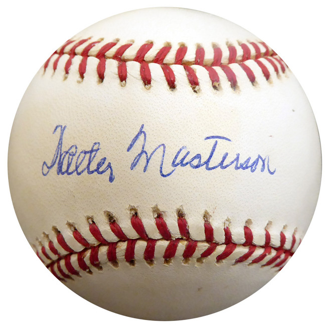 Walter Masterson Autographed Official AL Baseball Boston Red Sox, Detroit Tigers Beckett BAS #F27017