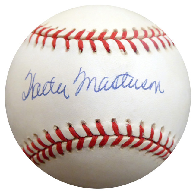 Walter Masterson Autographed Official AL Baseball Boston Red Sox, Detroit Tigers Beckett BAS #F27021