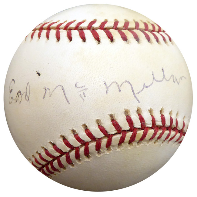 Earl McMillan Autographed Official NL Baseball Negro Leagues Beckett BAS #F27034