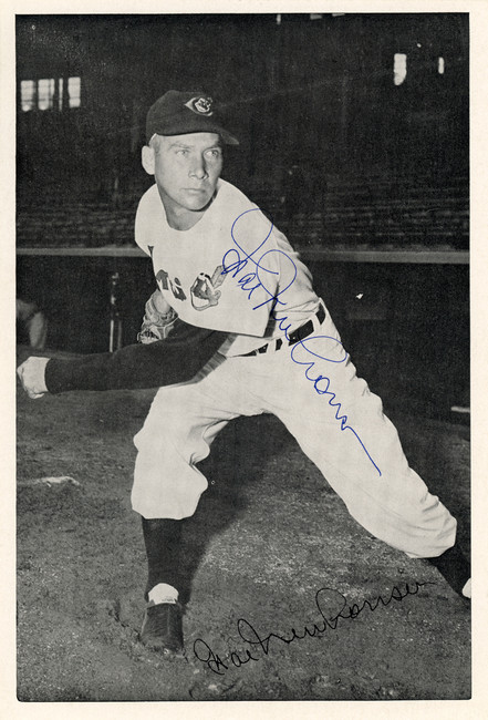 Hal Newhouser Autographed 6x8.5 Photo Picture Pack 1954 Cleveland Indians Beckett BAS #F98301