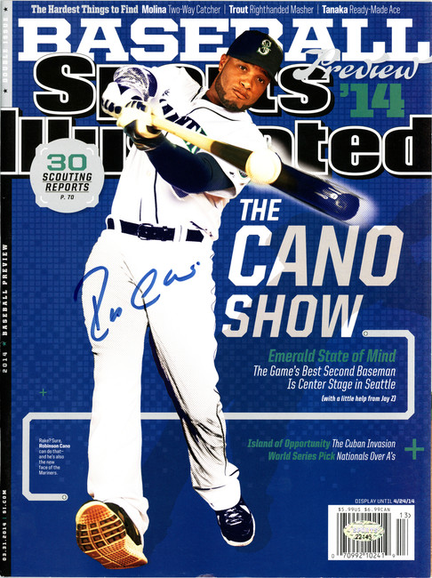 Robinson Cano Autographed Sports Illustrated Magazine Seattle Mariners MCS Holo #22143