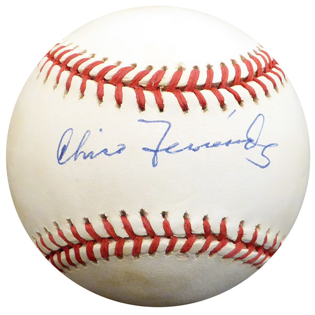 Chico Fernandez Autographed Official NL Baseball Brooklyn Dodgers, Detroit Tigers Beckett BAS #E48147