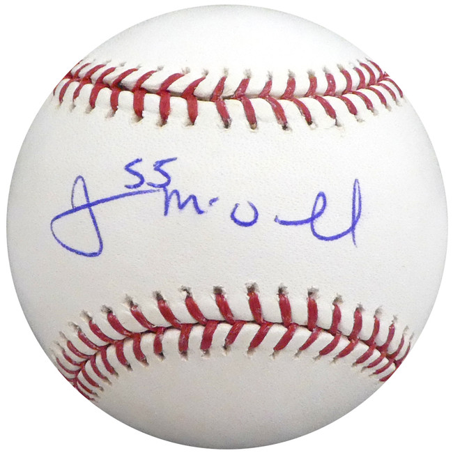 James McDonald Autographed Official MLB Baseball Chicago Cubs, Los Angeles Dodgers Beckett BAS #H10757