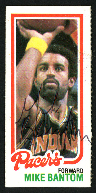 Mike Bantom Autographed 1980-81 Topps Card #115 Indiana Pacers SKU #150249