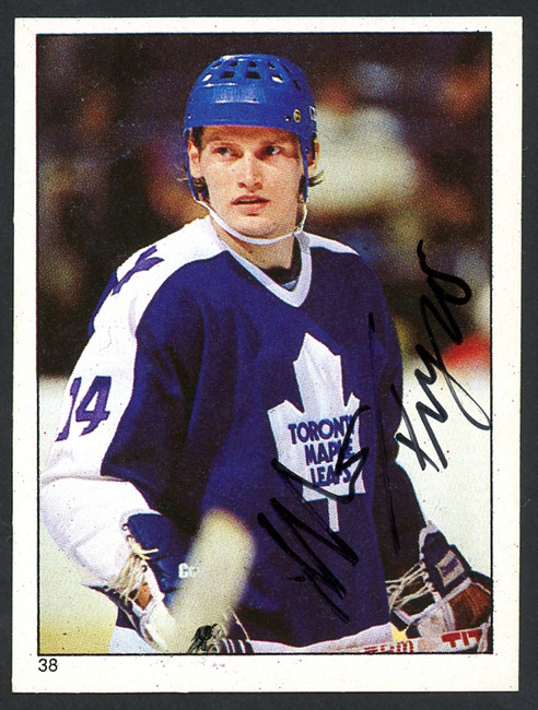 Miroslav Frycer Autographed 1983-84 Topps Sticker Card #38 Toronto Maple Leafs SKU #154097