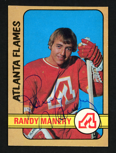 Randy Manery Autographed 1972-73 O-Pee-Chee Rookie Card #260 Atlanta Flames SKU #154199