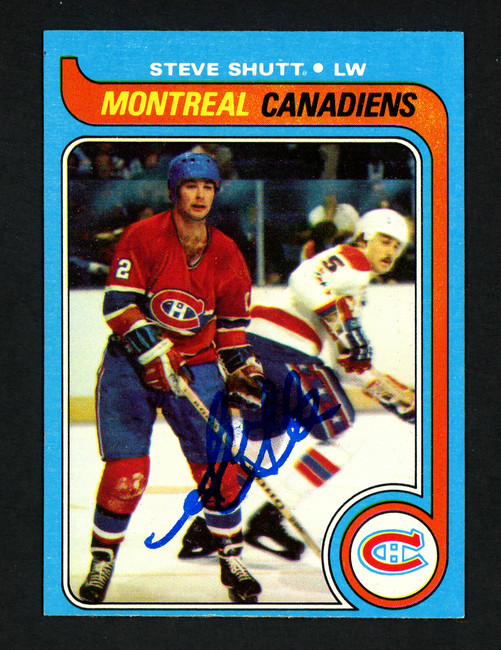 Steve Shutt Autographed 1979-80 Topps Card #90 Montreal Canadiens SKU #154309