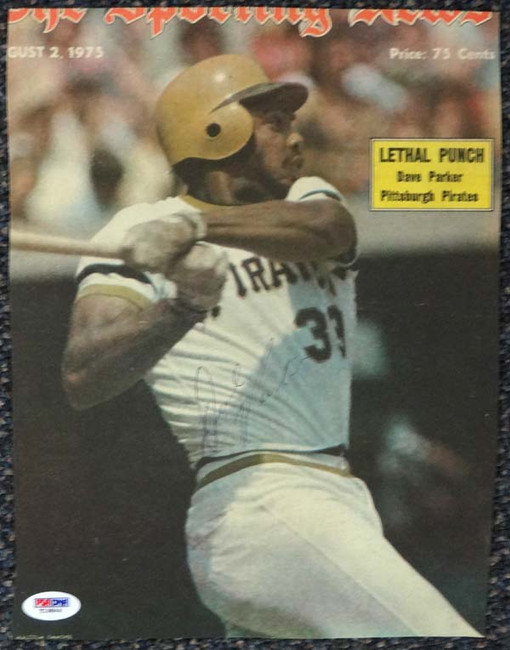 Dave Parker Autographed 8.5x11 Newspaper Page Photo Pittsburgh Pirates PSA/DNA #T19844