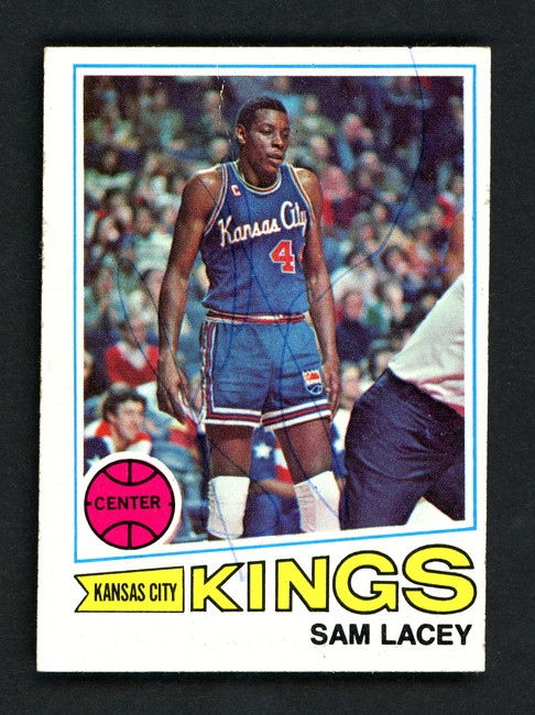 Sam Lacey Autographed 1977-78 Topps Card #49 Kansas City Kings SKU # 158670