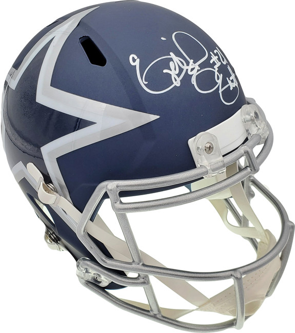 Ezekiel Elliott Autographed Dallas Cowboys AMP Full Size Speed Replica Helmet Beckett BAS Stock #159548