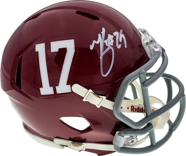 Minkah Fitzpatrick Autographed Alabama Crimson Tide Speed Mini Helmet Beckett BAS Stock #161025