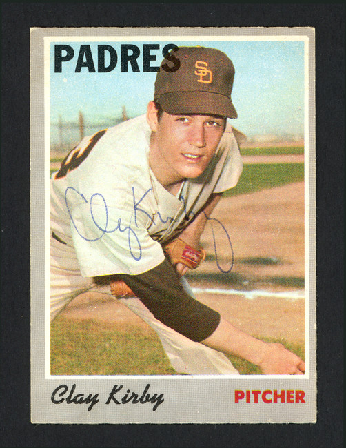 Clay Kirby Autographed 1970 O-Pee-Chee Card #79 San Diego Padres SKU #165254