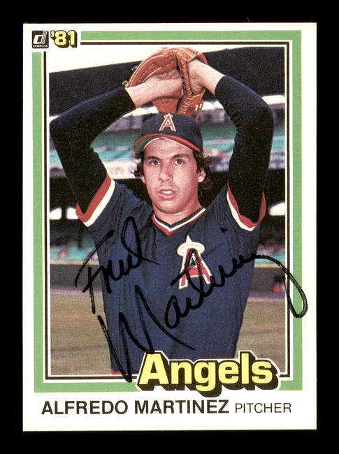 Alfredo "Fred" Martinez Autographed 1981 Donruss Card #172 California Angels SKU #166476